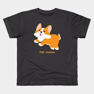 Fur Mama Corgi Kids T-Shirt